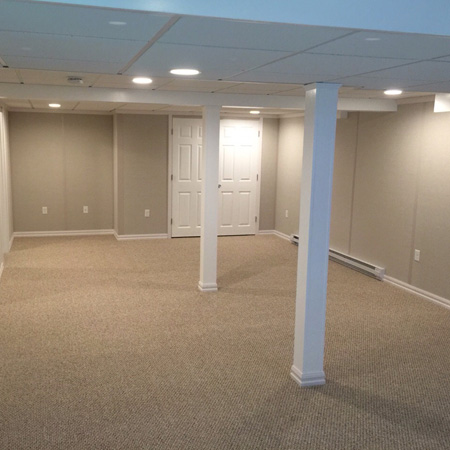 Fabric Basement Walls